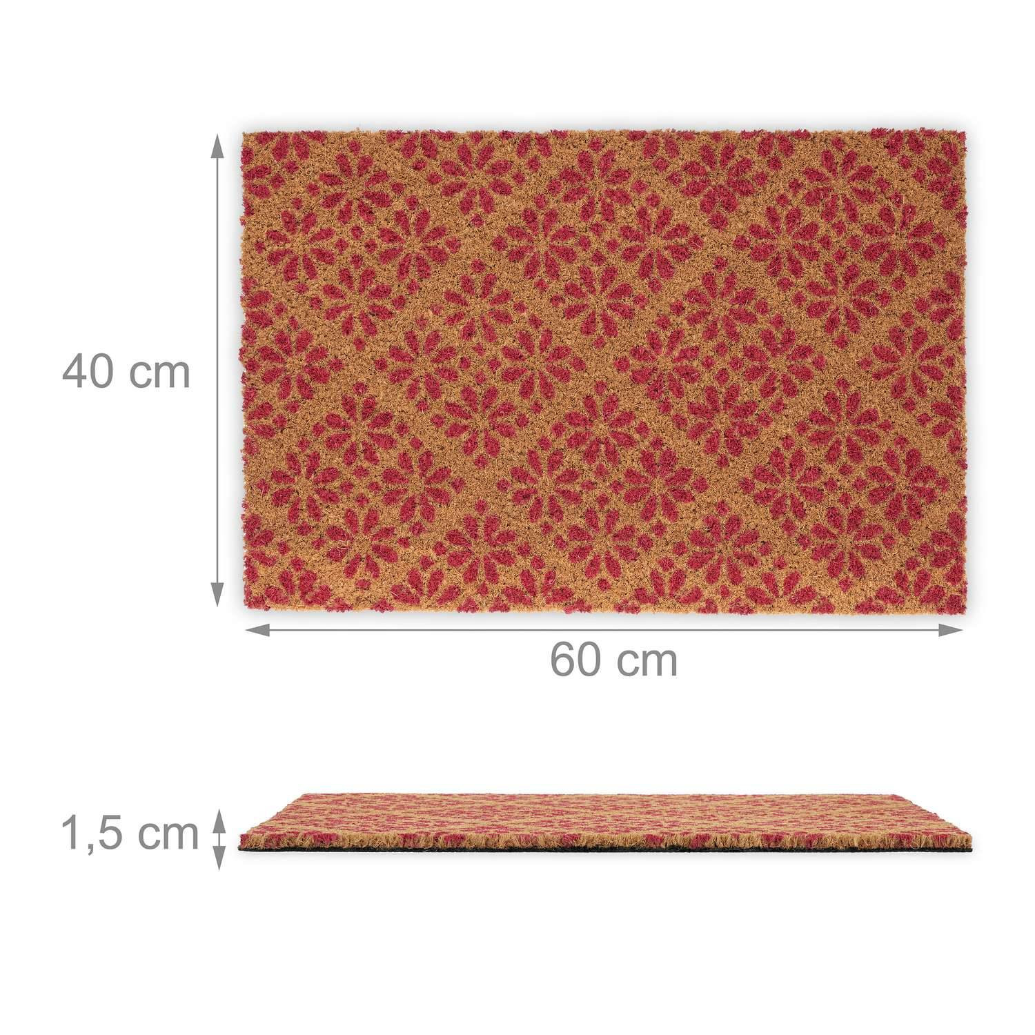 Fußmatte mit Blumenmuster