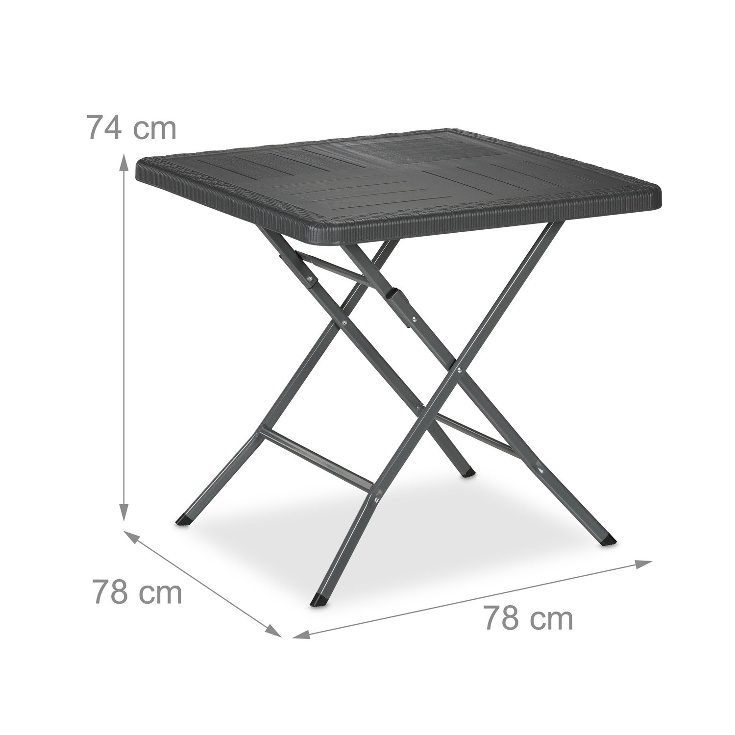 Table de jardin aspect bois