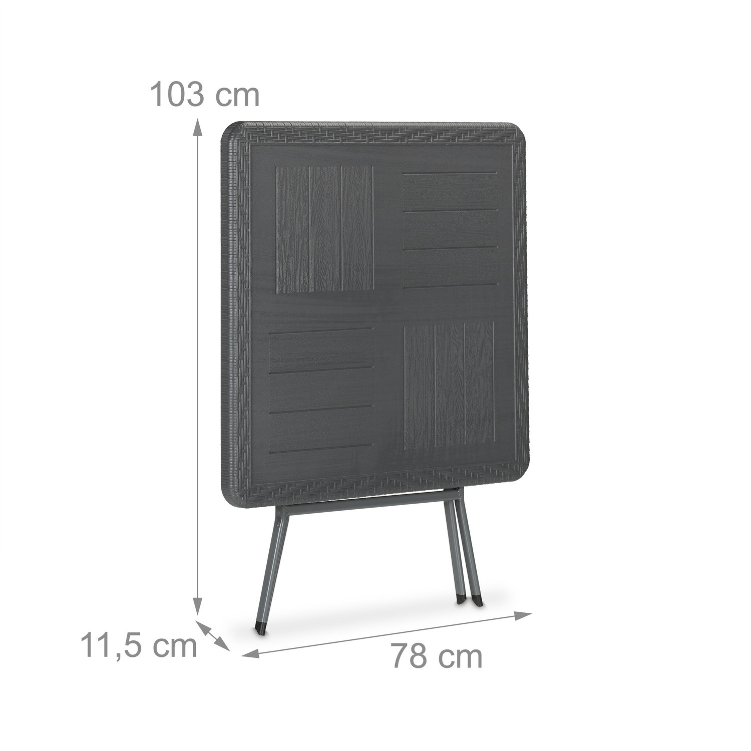 Table de jardin aspect bois