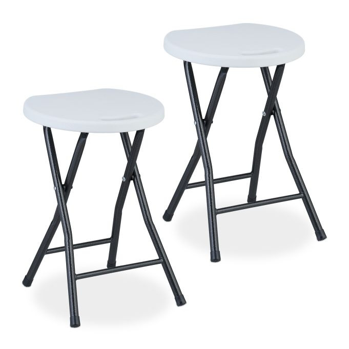 Lot de 2 tabourets pliants
