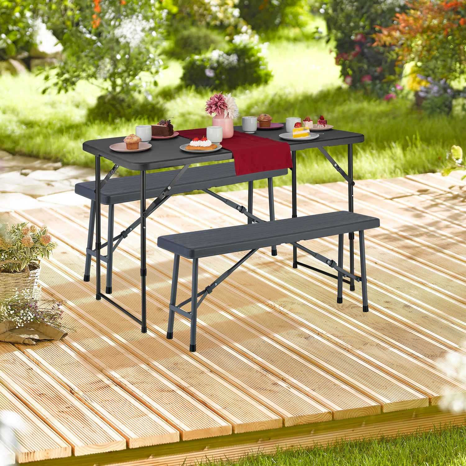 Mesa de camping plegable