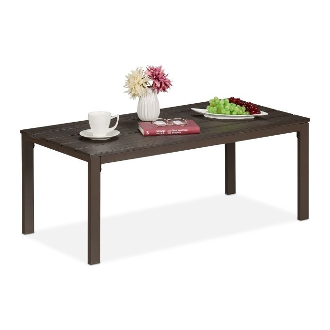 Mesa de jardín rectangular