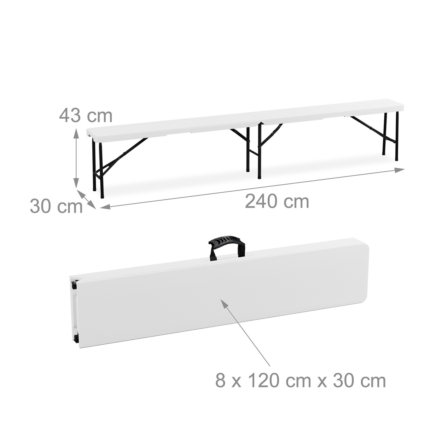 Bierbankset van 2.240 cm