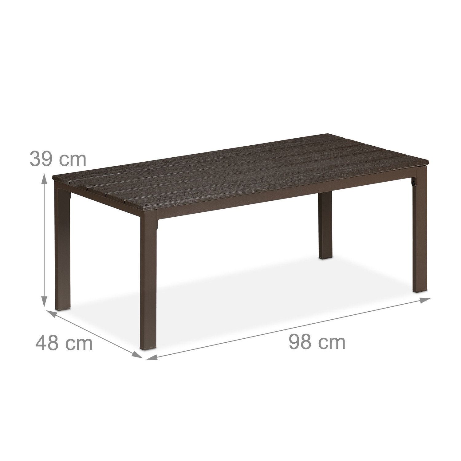 Rechteckiger Gartentisch