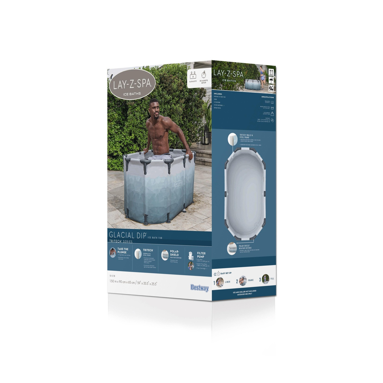 Lay-Z-Spa Eisbad Oval 150Cm