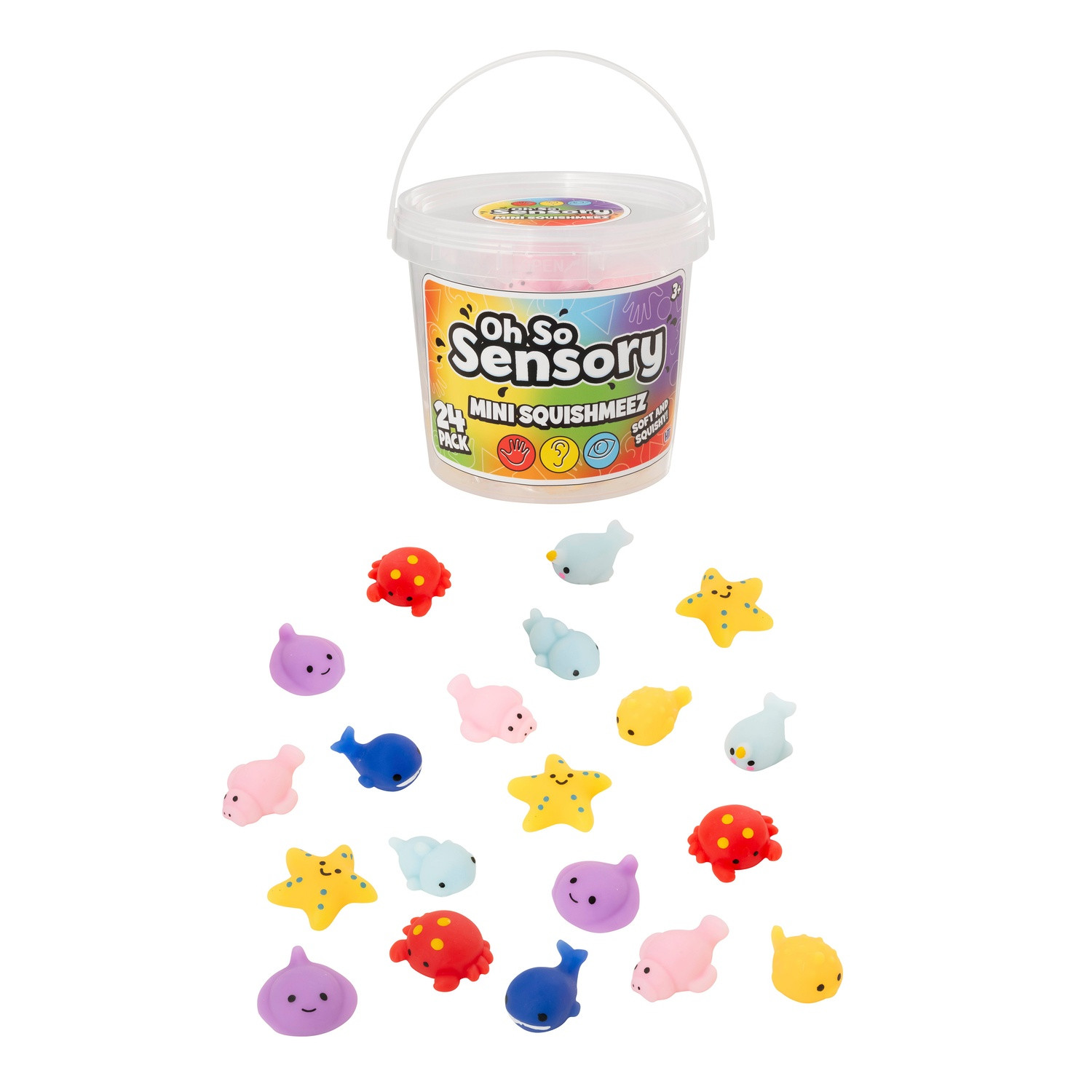 Mini Squishmeez 24 Stück Im Eimer