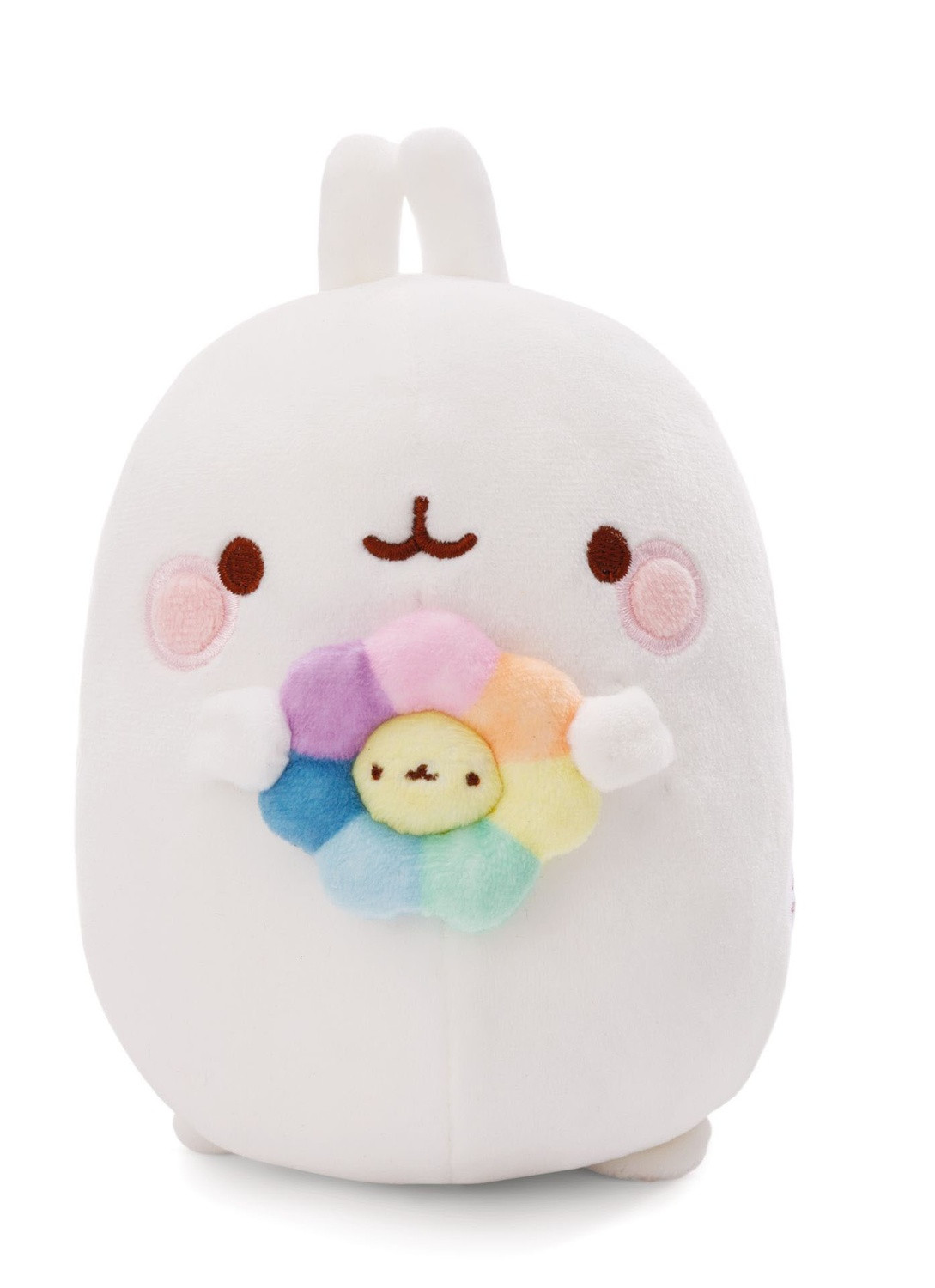 Molang Regenbogenblumenplüsch 16Cm