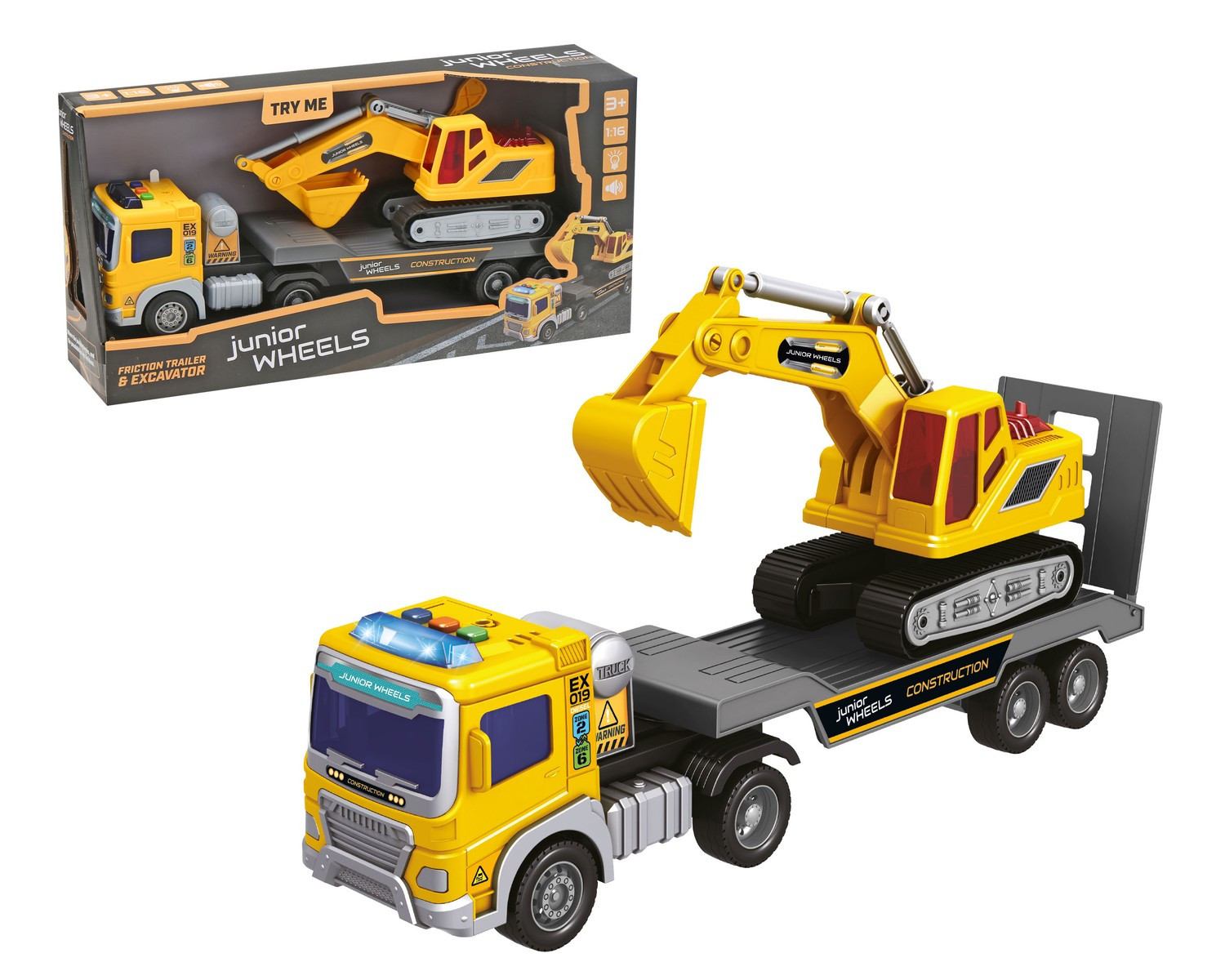 Junior-Räderanhänger Mit Bagger