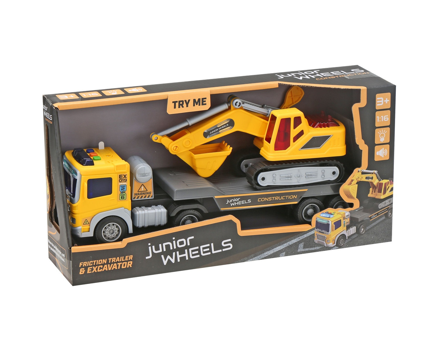 Junior-Räderanhänger Mit Bagger