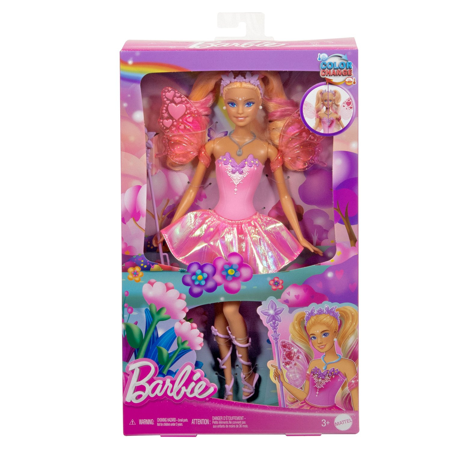 Boneca Fada Que Muda De Cor Barbie