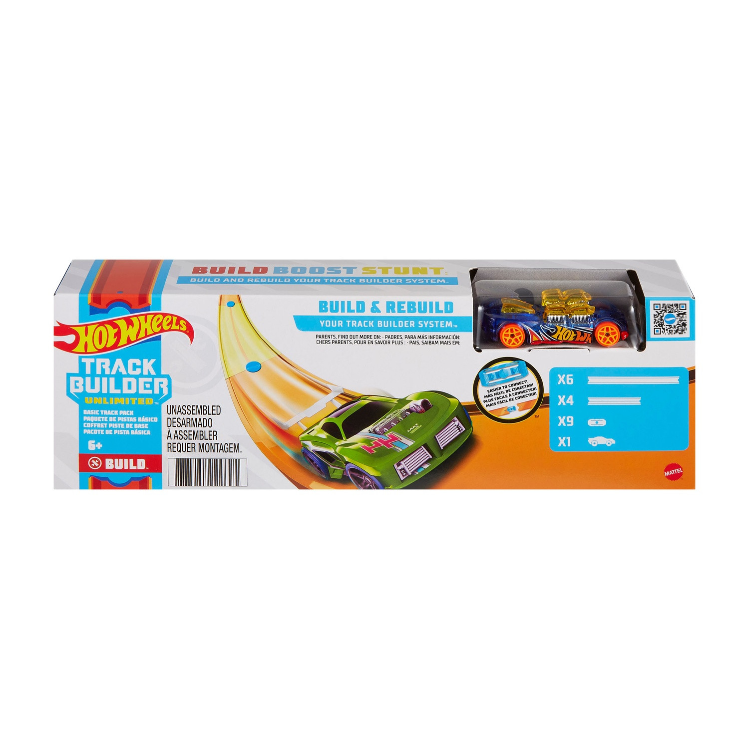 Pack De Pistes De Base Hot Wheels Track Builder