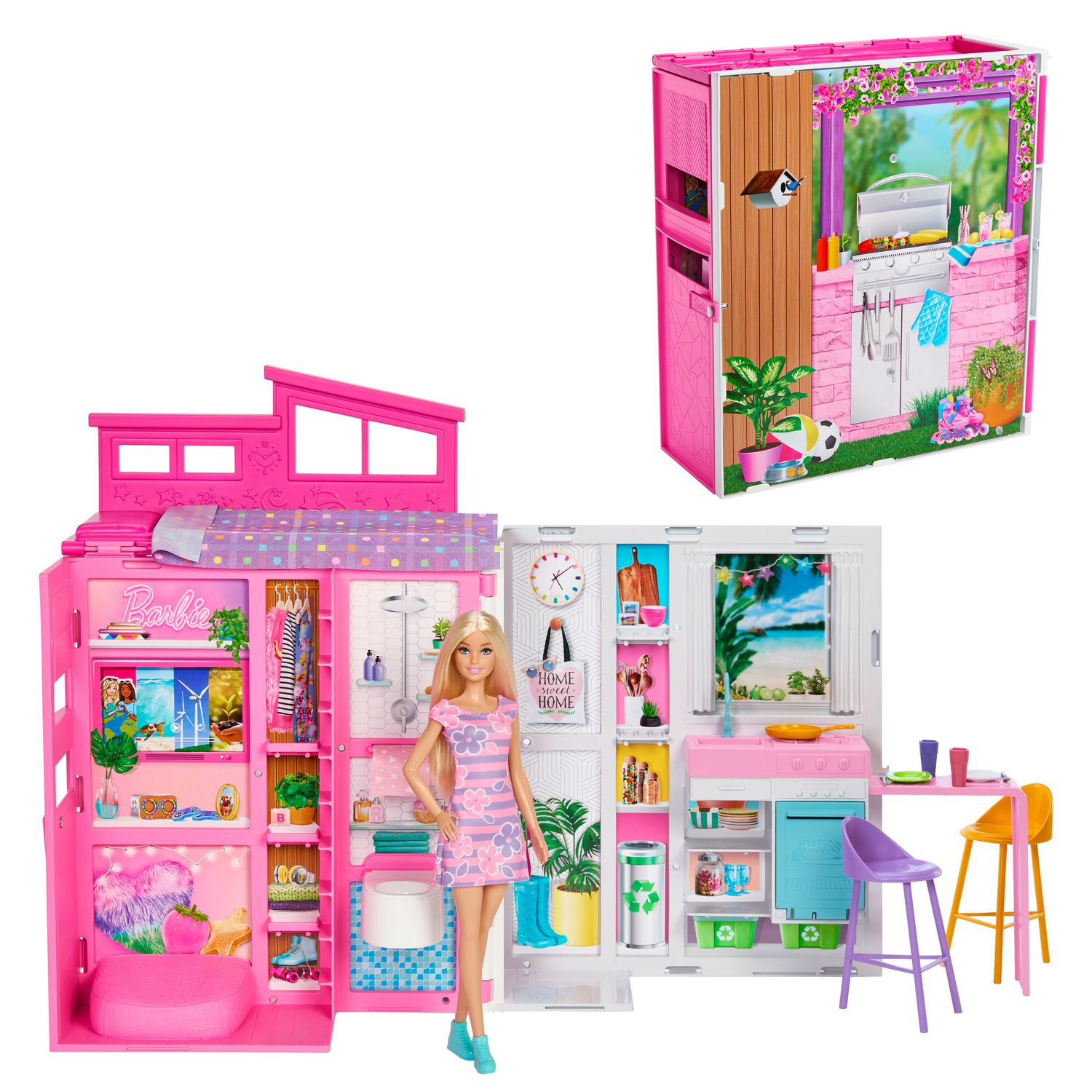 Casa Barbie Com Boneca Eco