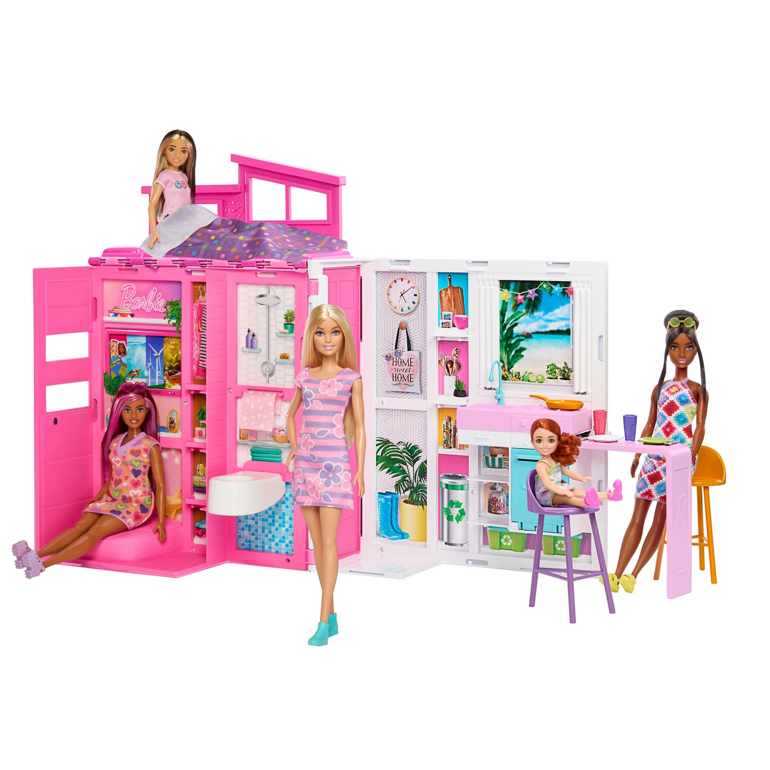Casa Barbie Com Boneca Eco