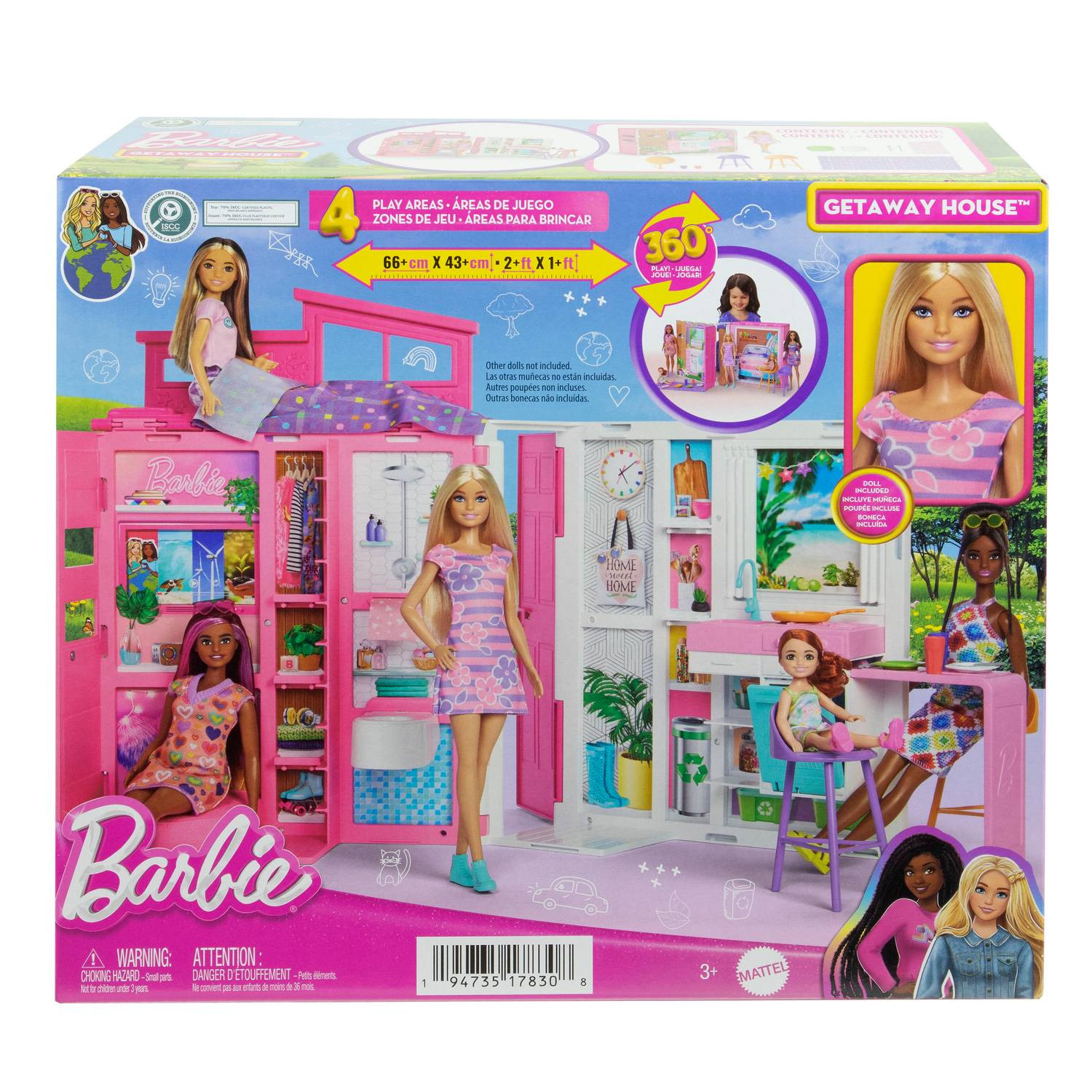 Casa Barbie Com Boneca Eco