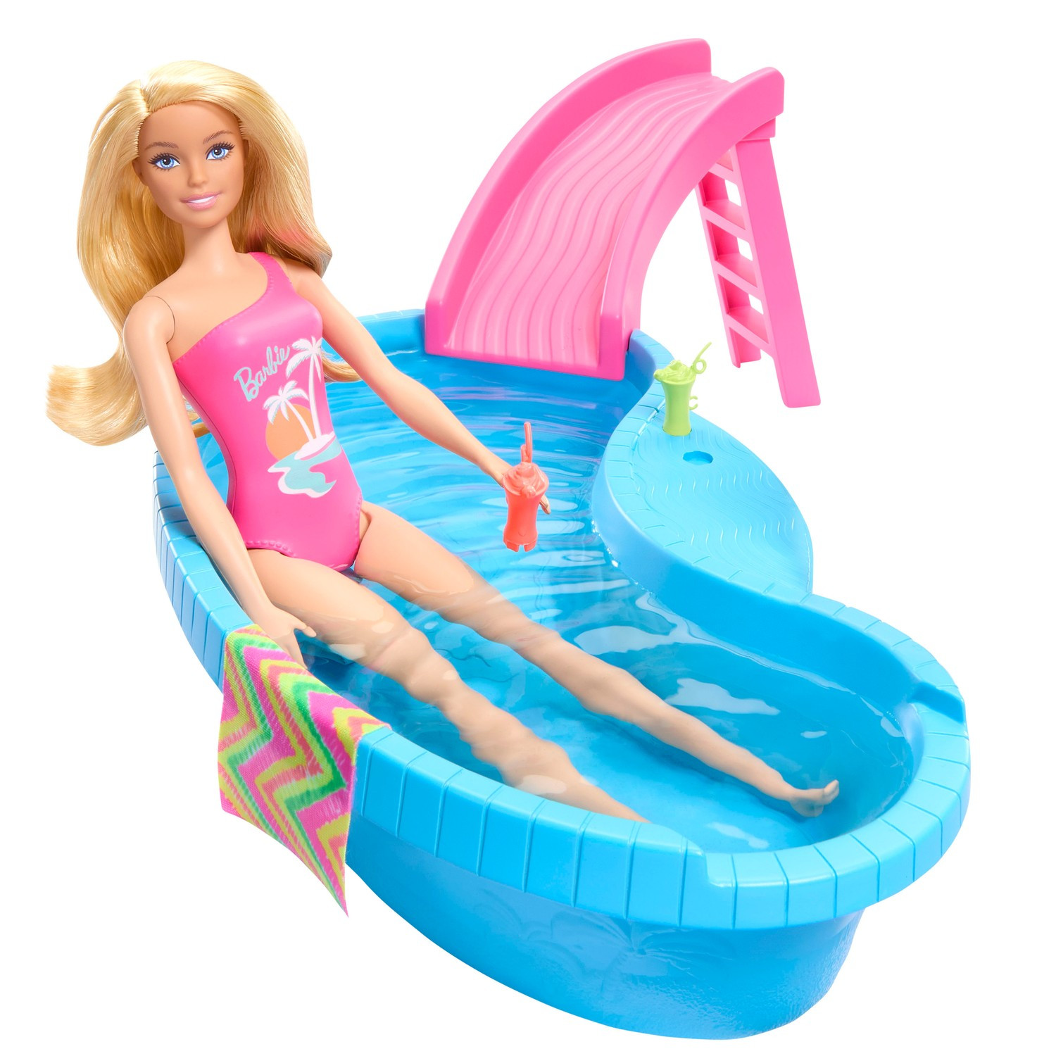 Piscina Barbie Com Playset De Boneca
