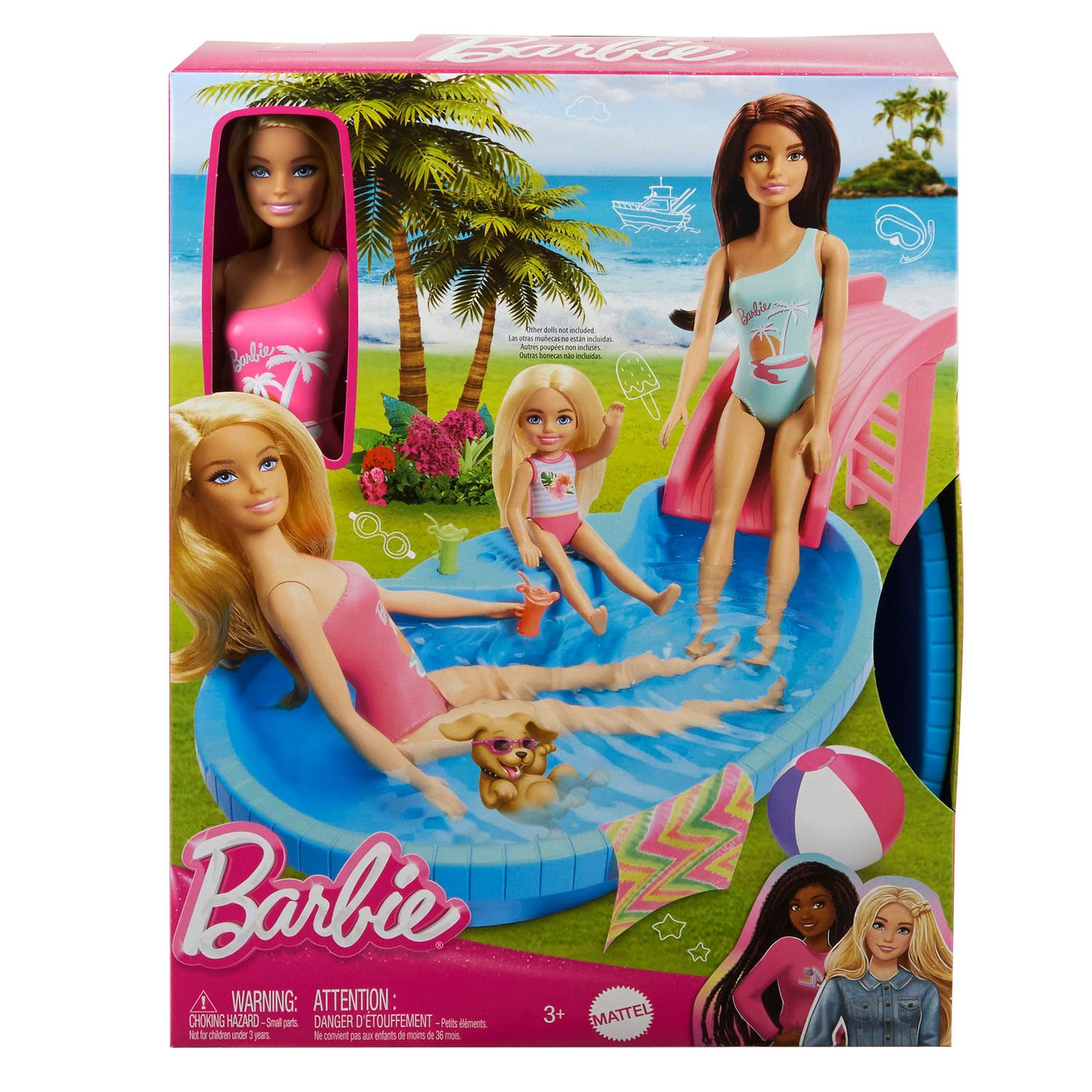 Piscina Barbie Com Playset De Boneca