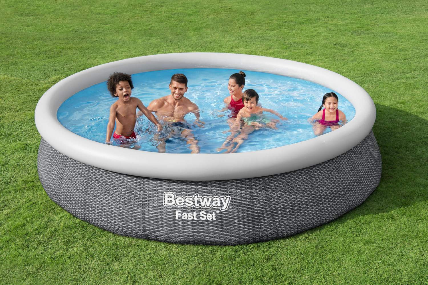 Fast Set Pool Grey Pool-Set 366 x 76 cm