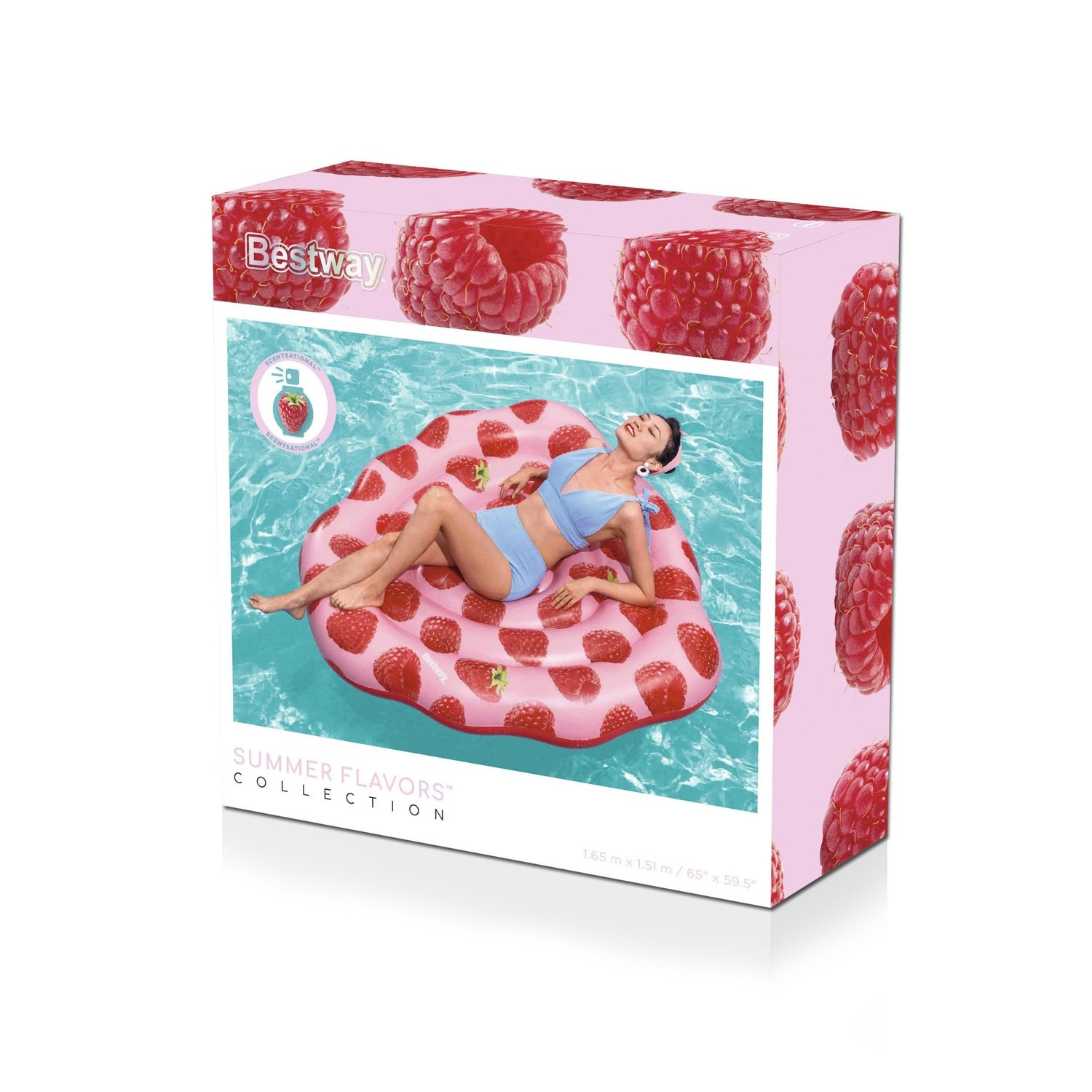 Voňavý plavák do bazéna Raspberry