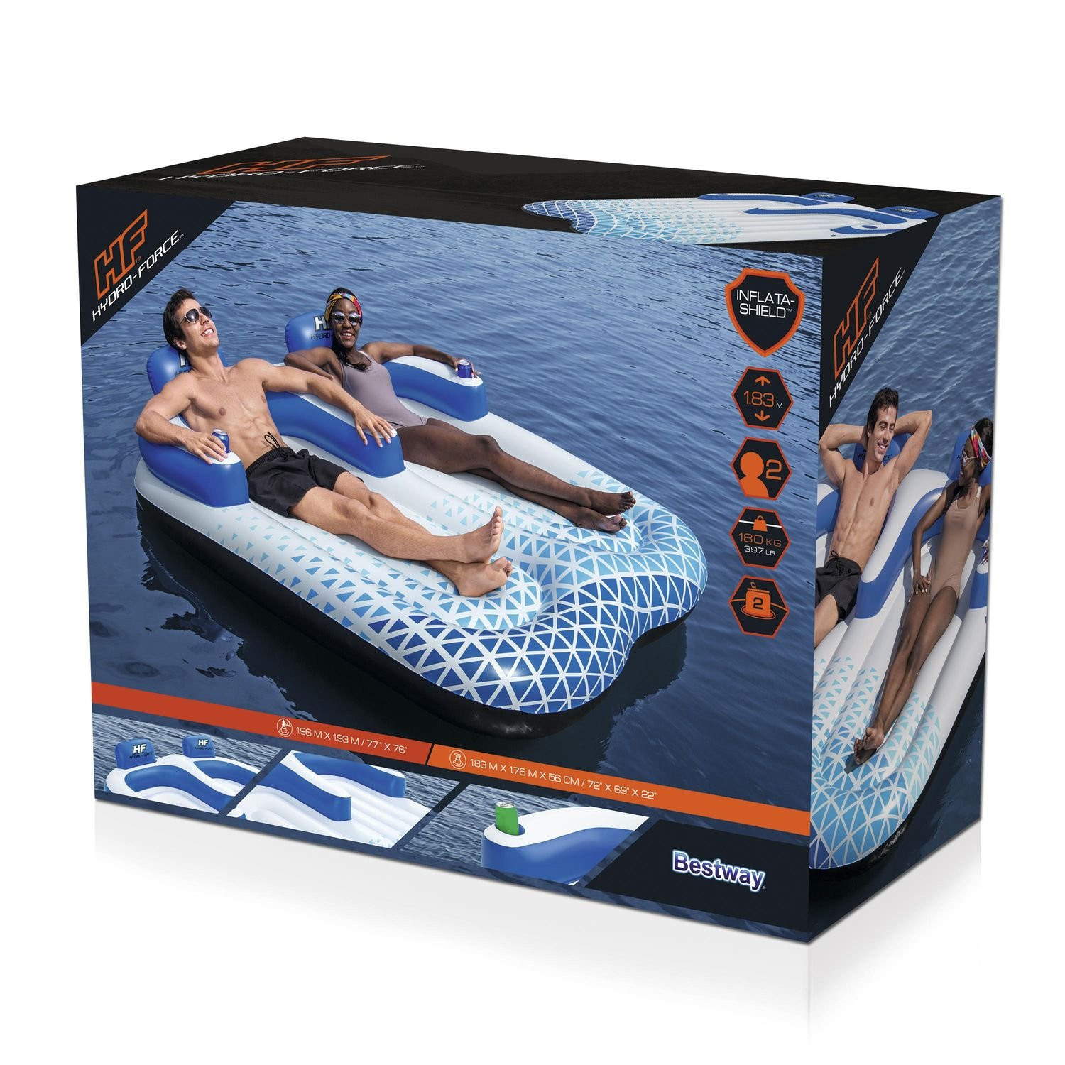 Salón doble Hydro-Force Indigo Wave