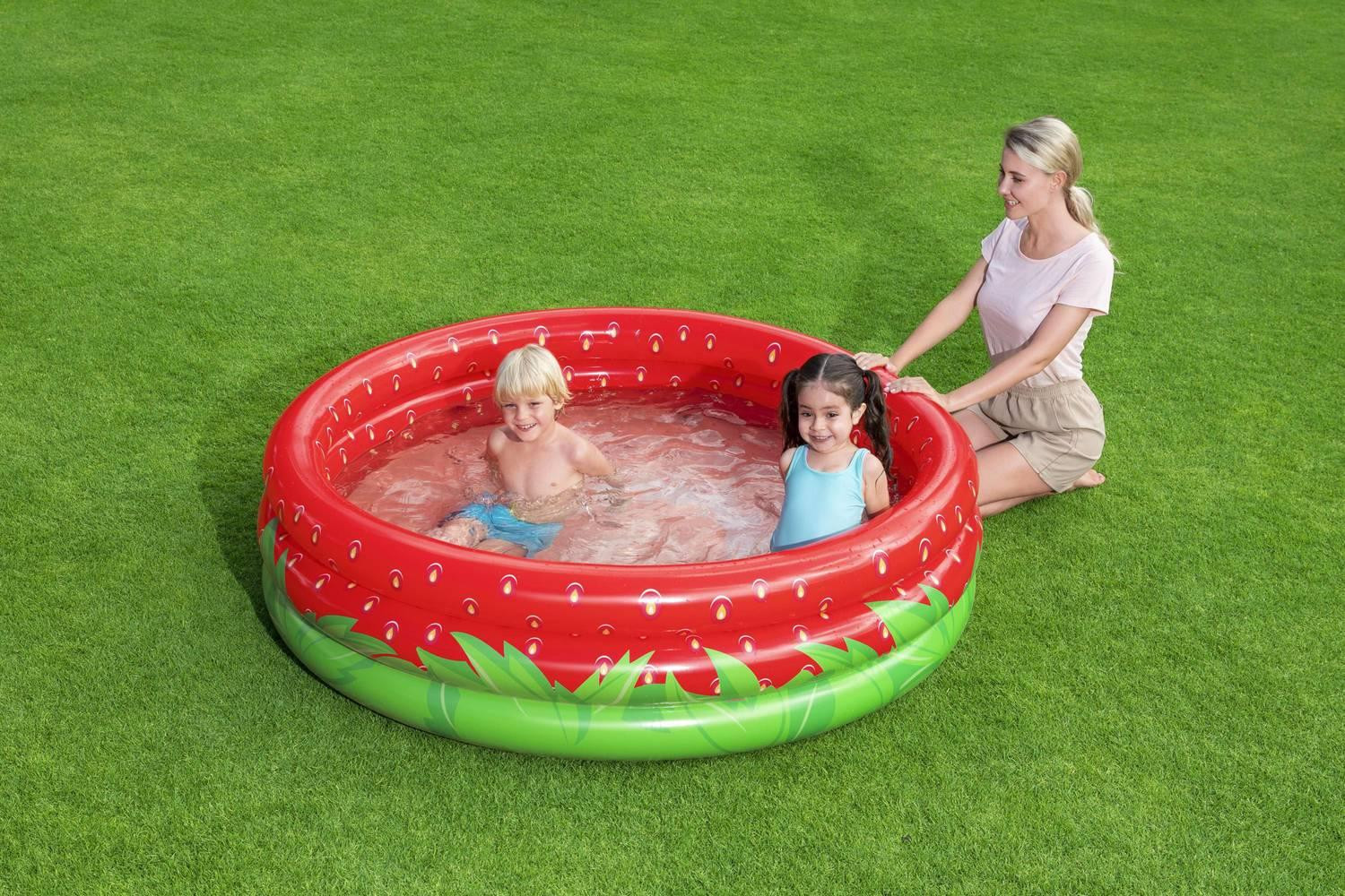 Piscina infantil de morango