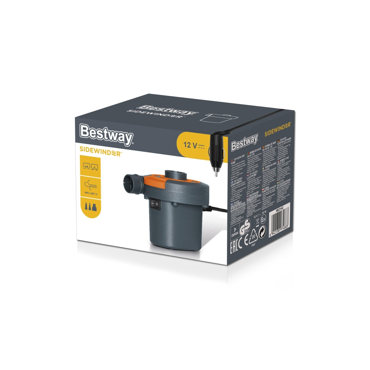 Bomba de ar 12V CA/CC