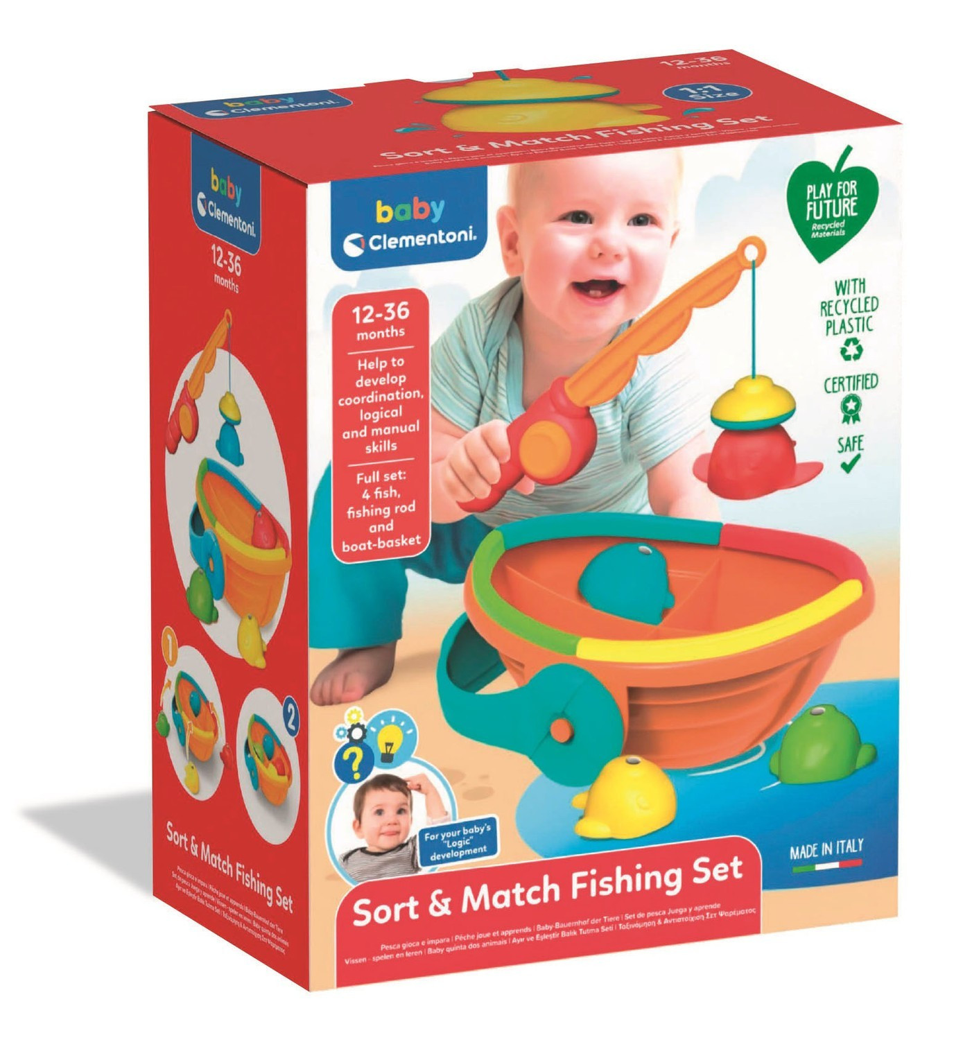 Clem. Classificar e combinar conjunto de pesca