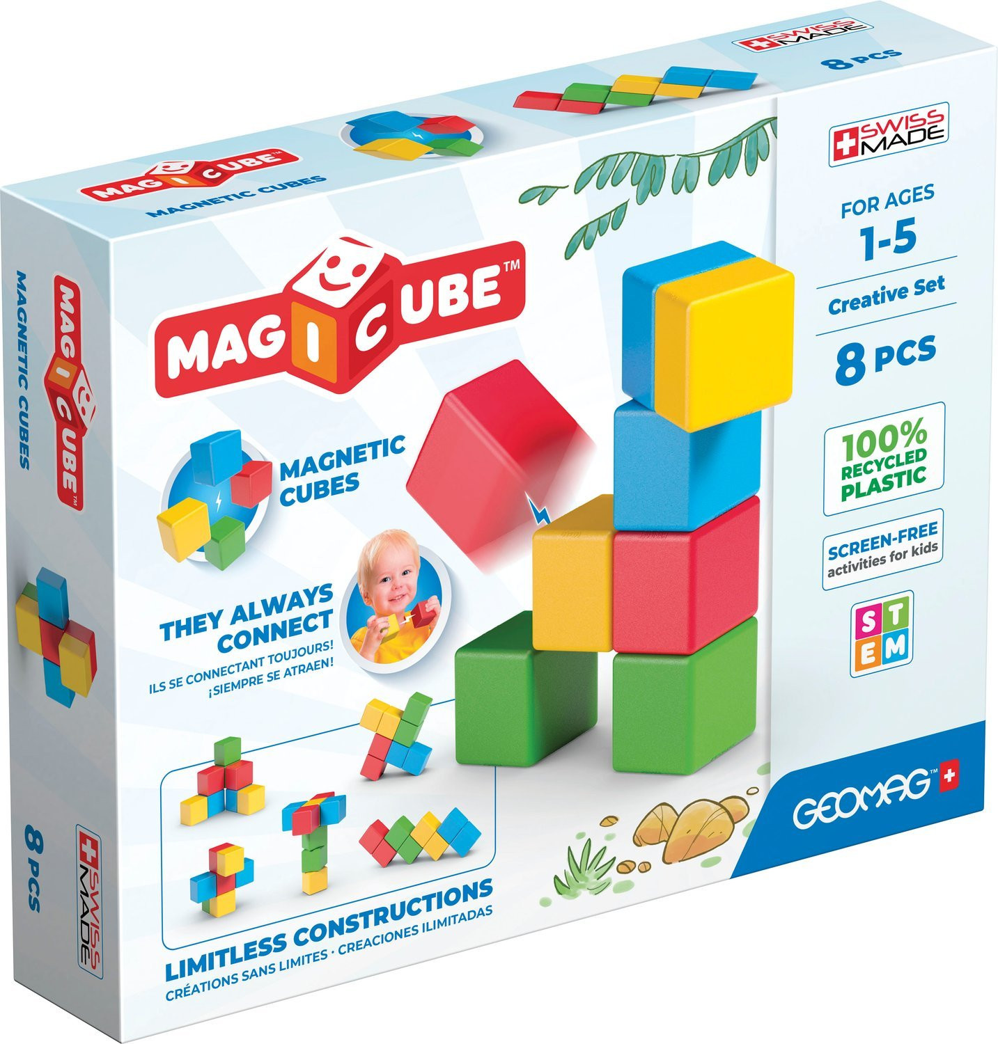 Geomag Magicube Bausteine ​​8 Stk
