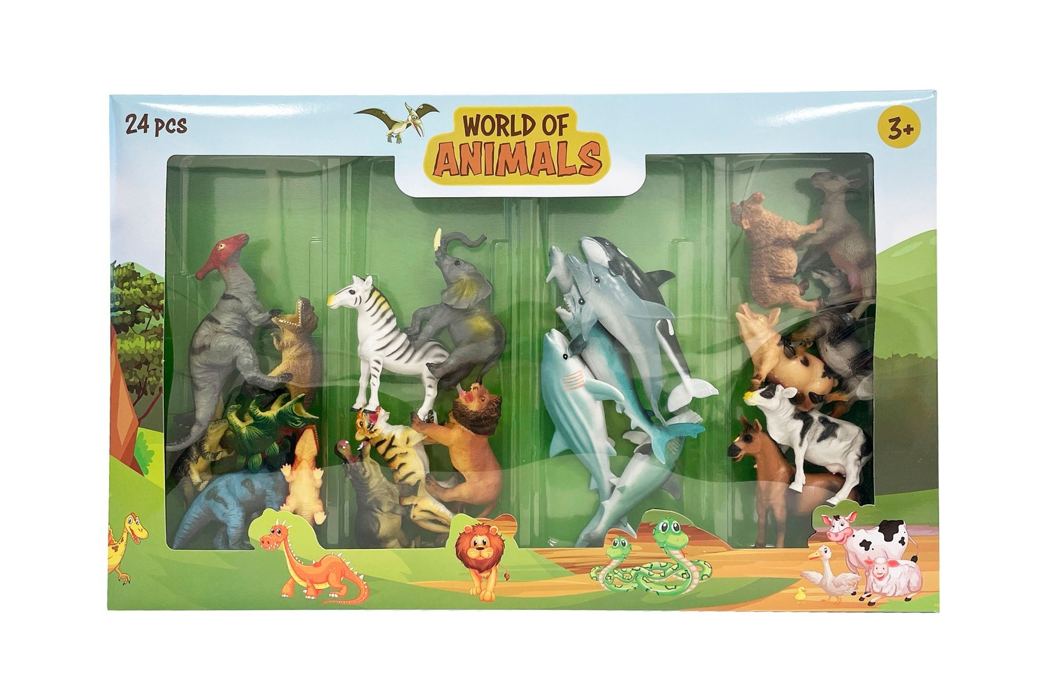 Ensemble de jeu animaux 24 pièces