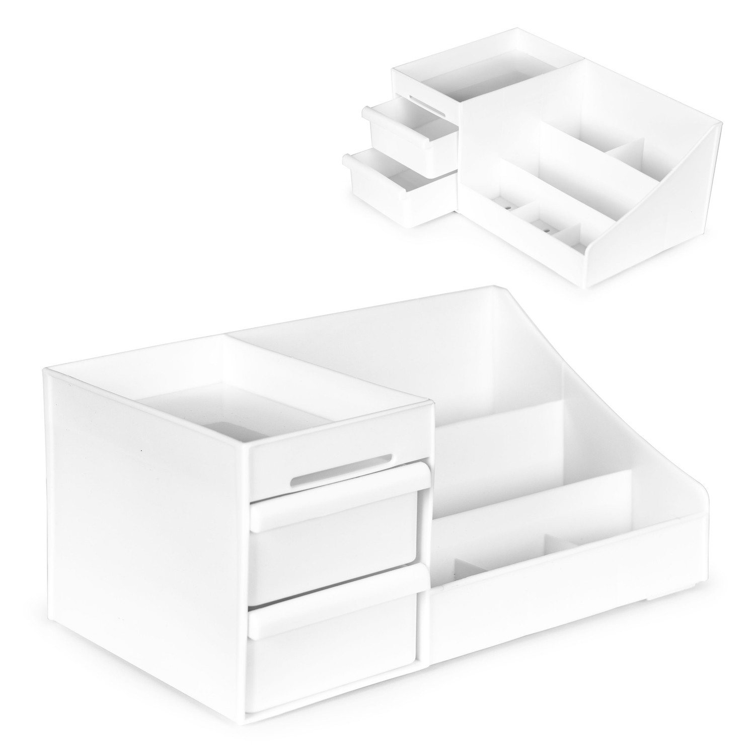 Cosmetic organizer with office storage