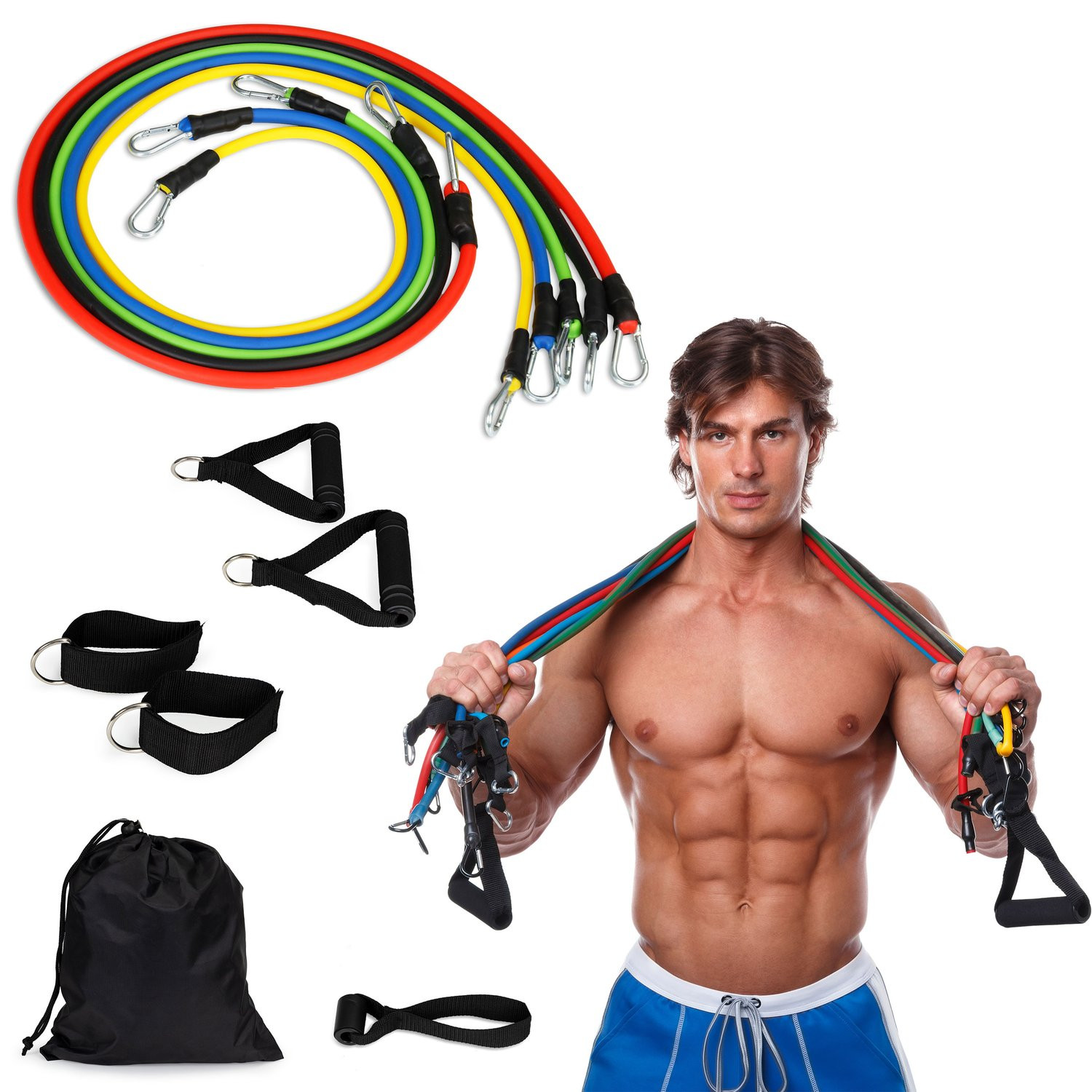 Training bands Expander Set 5-pack with Grip