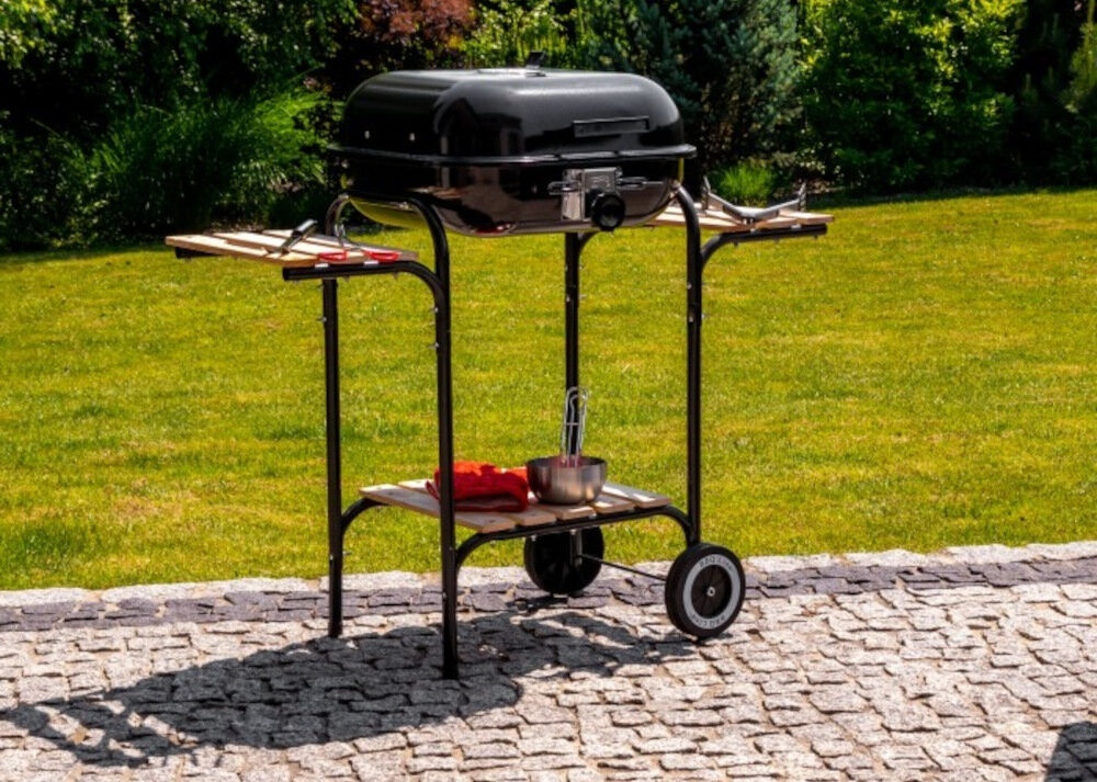 Griglia da giardino con coperchio e ripiani