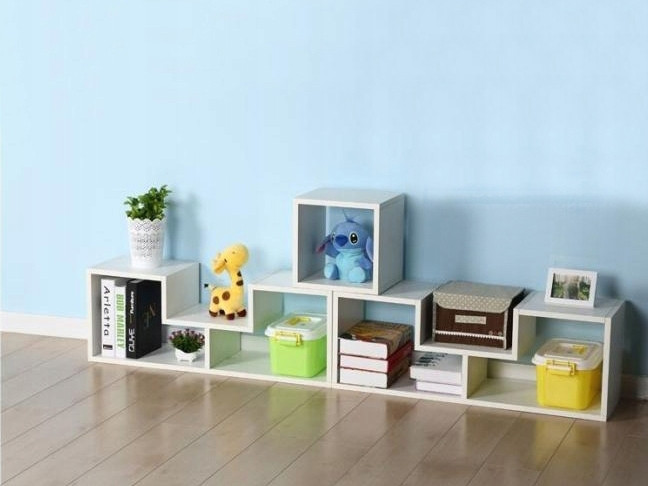 Customizable White Modular Shelf - Modern & Durable