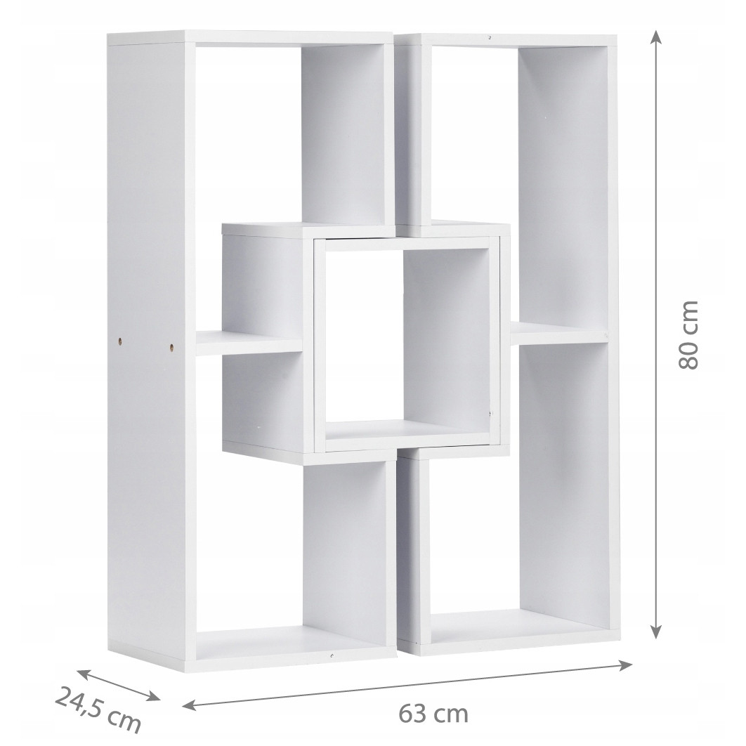 Scaffale modulare bianco personalizzabile: moderno e resistente