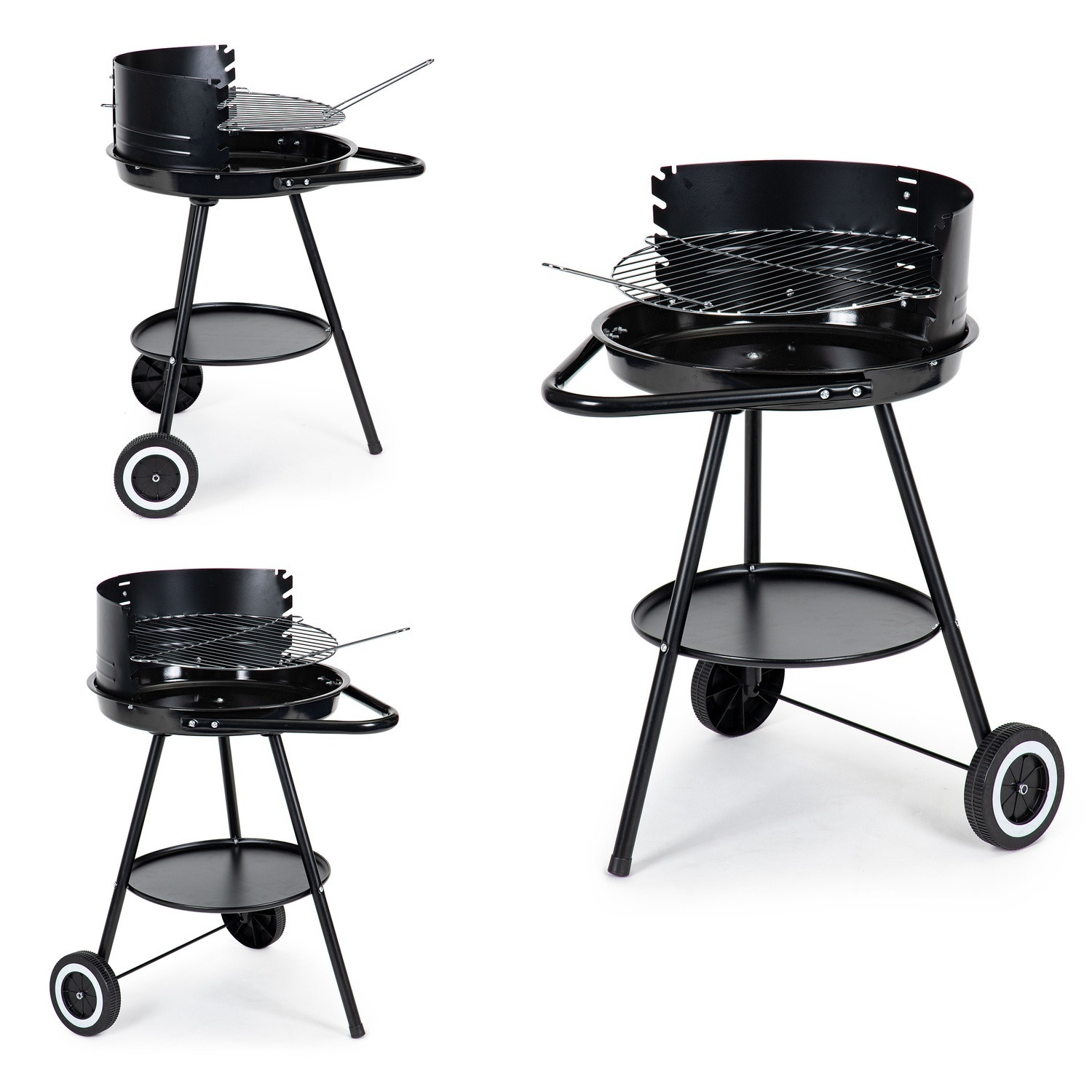 Stabiler Gartengrill mit verstellbarem Gitter