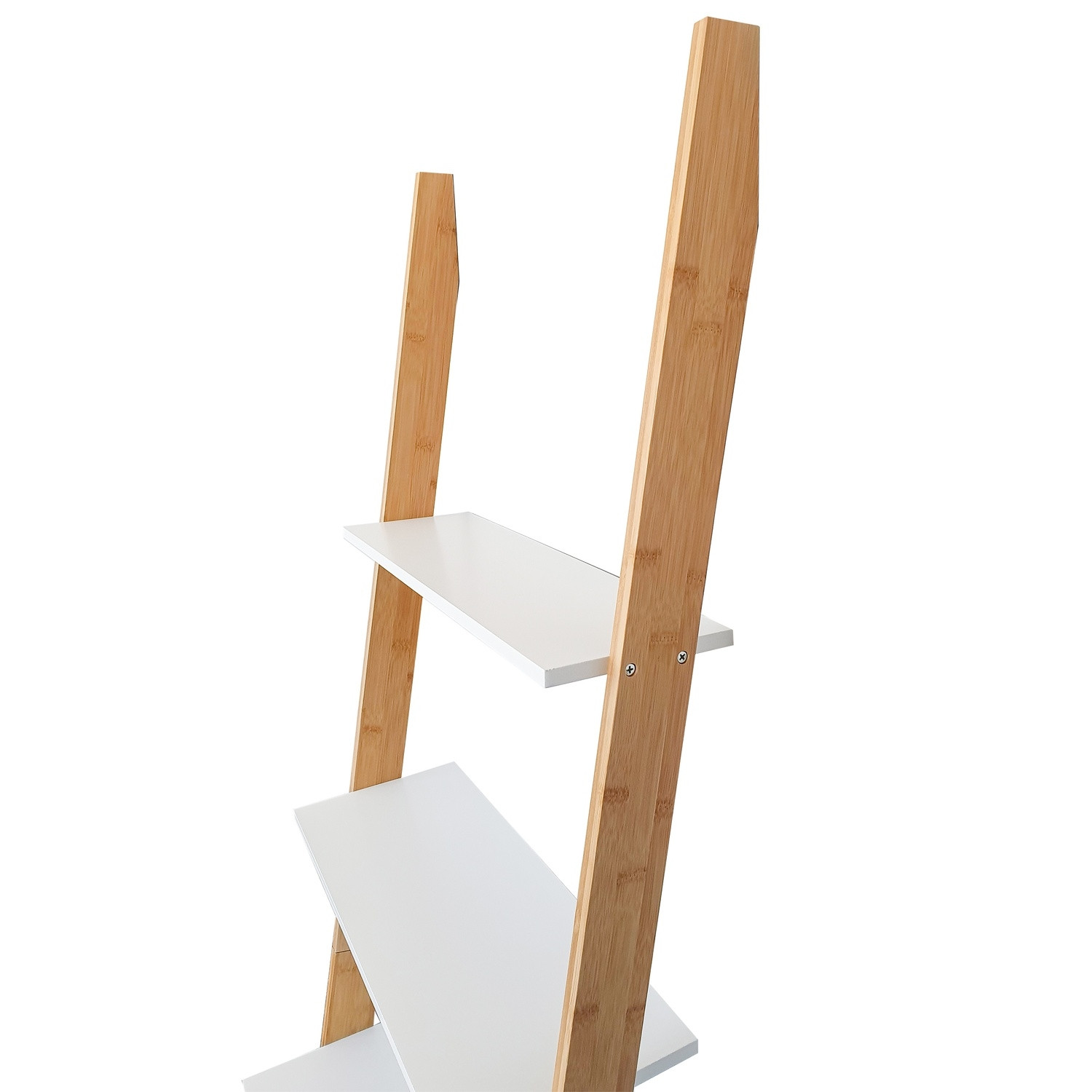 Libreria Step - 5 ripiani, design moderno, bambù/MDF