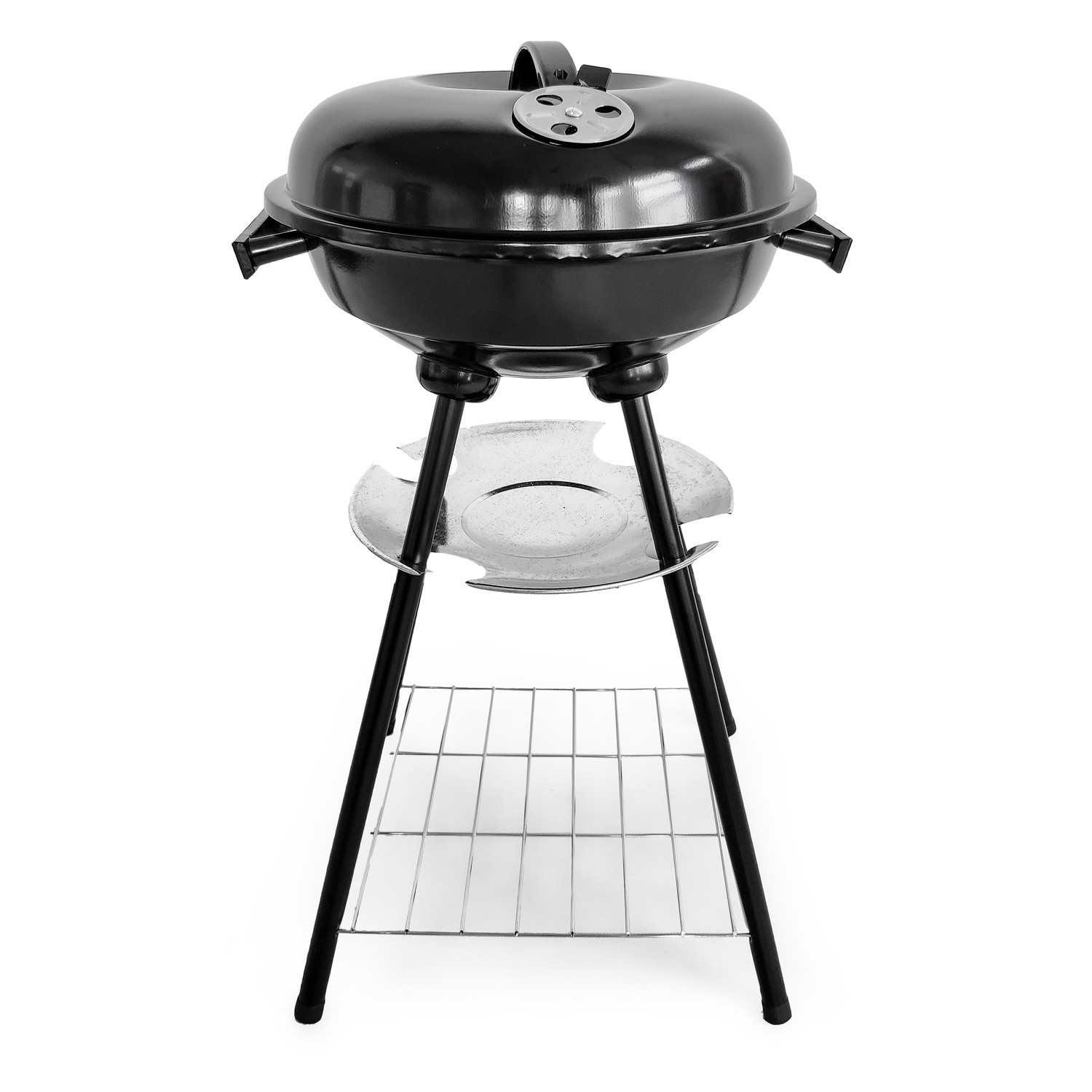 Robuster Gartengrill mit Ventilen und Ablage