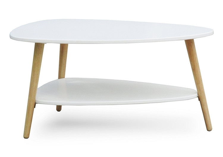 Table basse moderne : bois stable, surface de table spacieuse