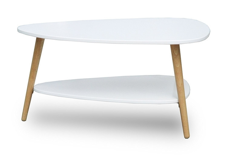 Table basse moderne : bois stable, surface de table spacieuse