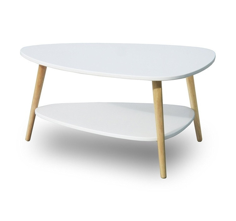 Modern Coffee Table: Stable Wood, Spacious Table Surface