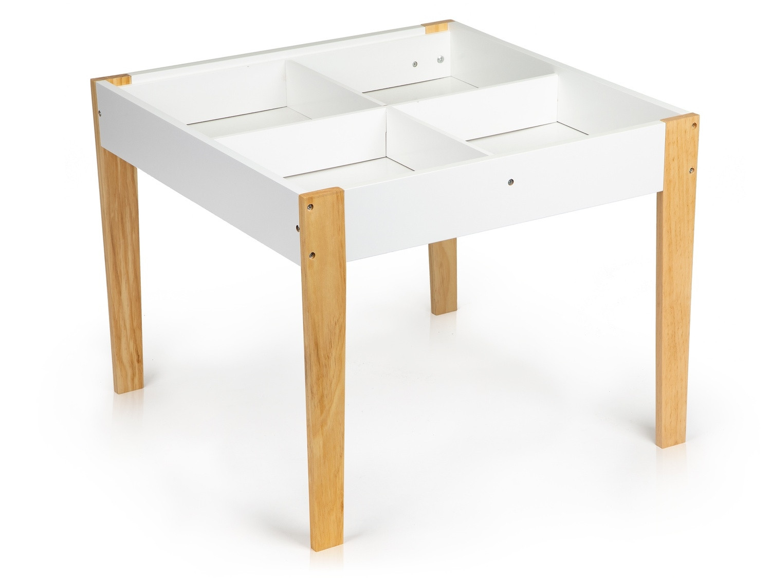 Children's Table & Chairs Set - Pine, Storage, Removable Top
