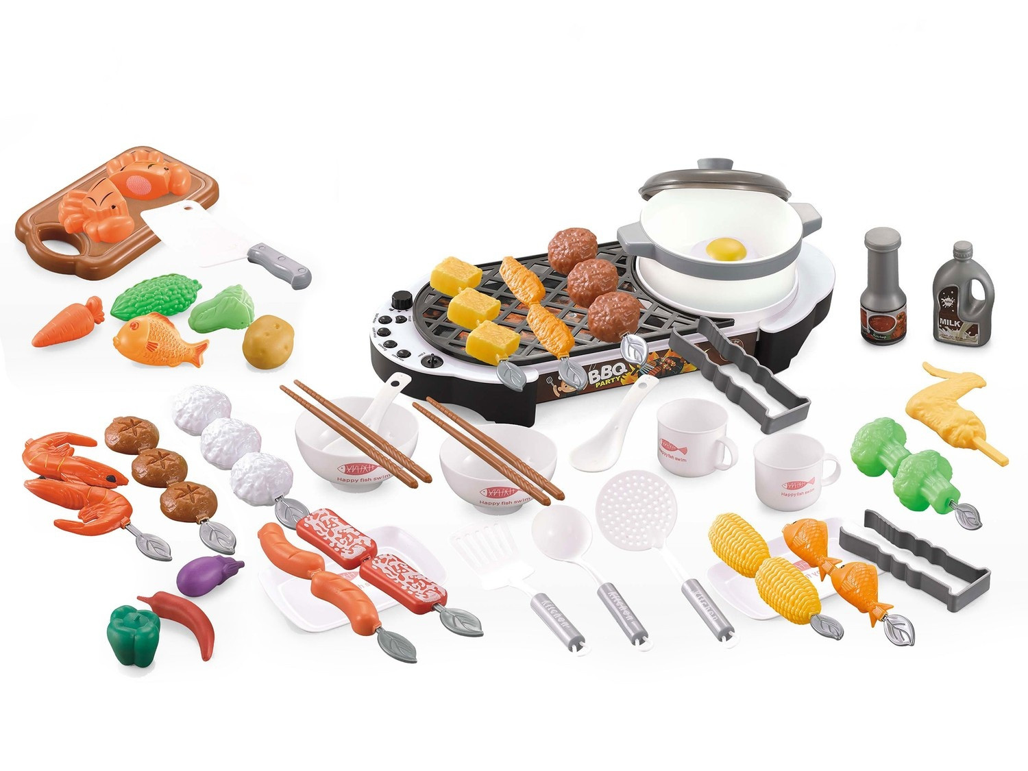 Set grill per bambini 3+ con suono e luce, 69 pezzi