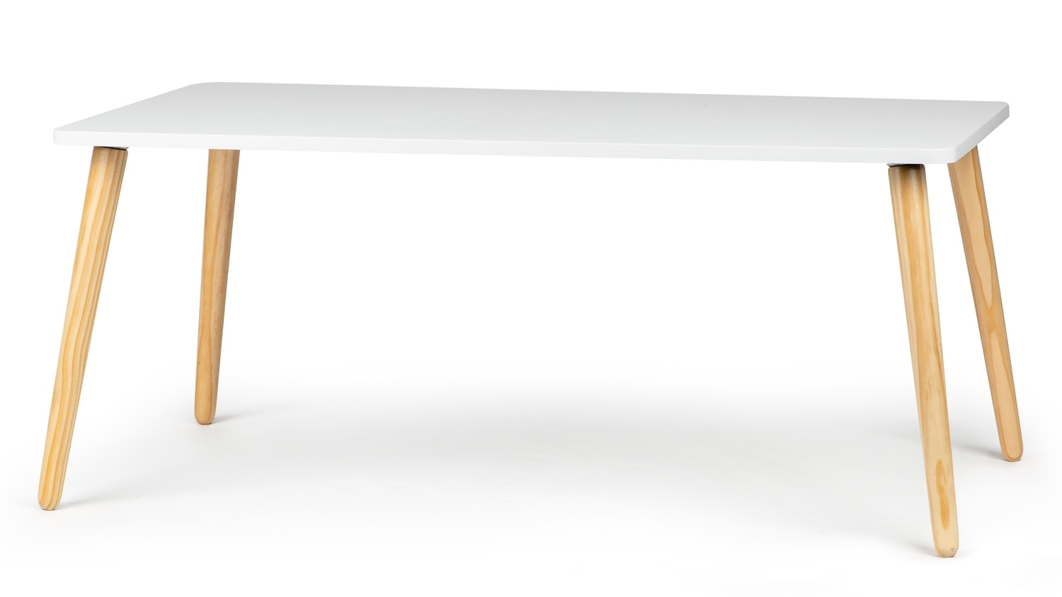 Mesa de Centro Moderna em MDF Branco com Furuben