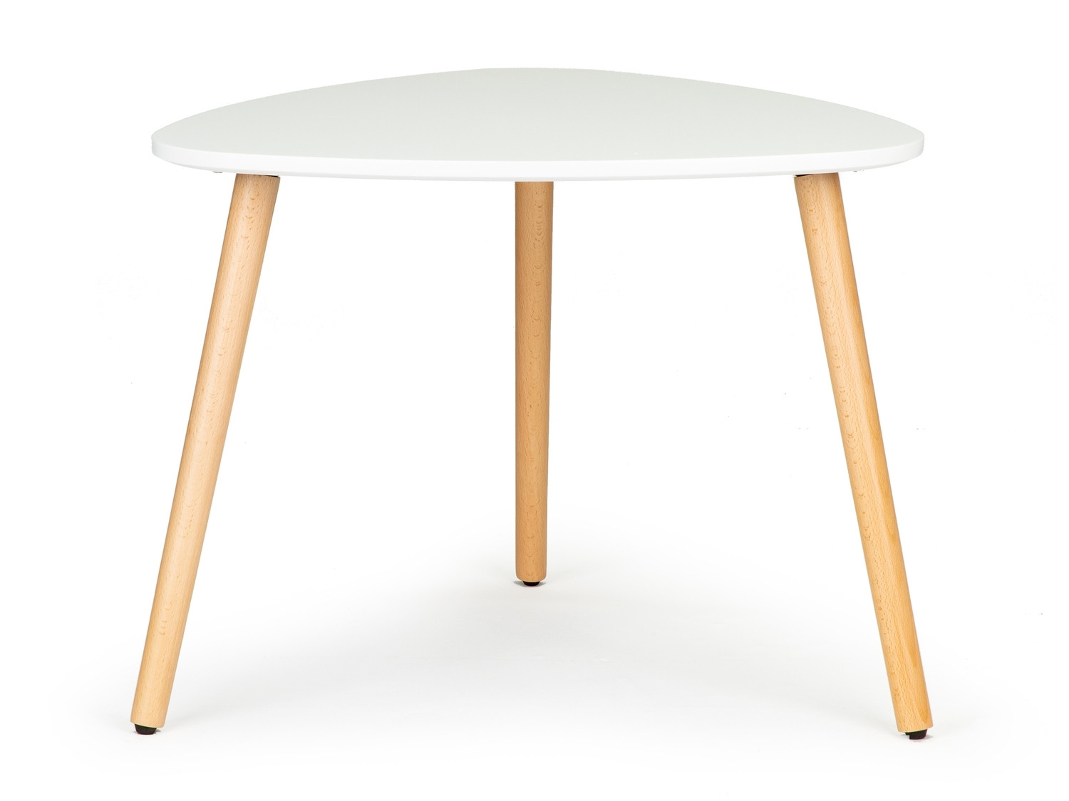 Modern Scandinavian Coffee Table, White MDF, Stable