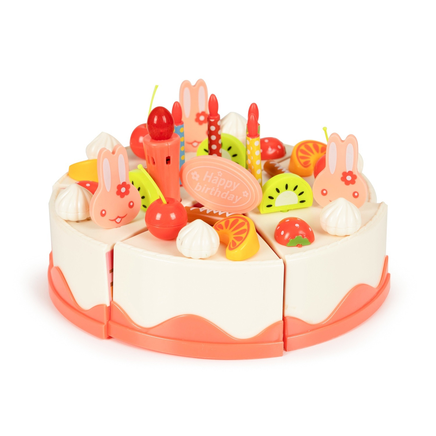 Birthday set with cake, fruit & tea set