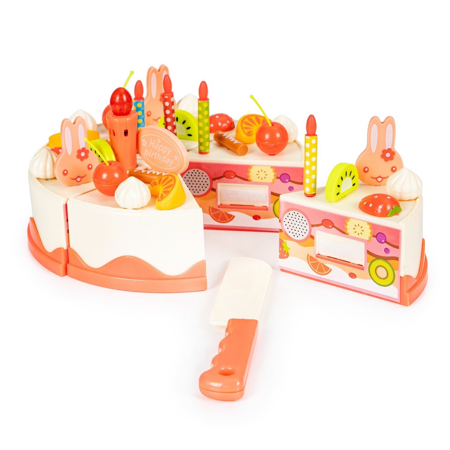 Birthday set with cake, fruit & tea set