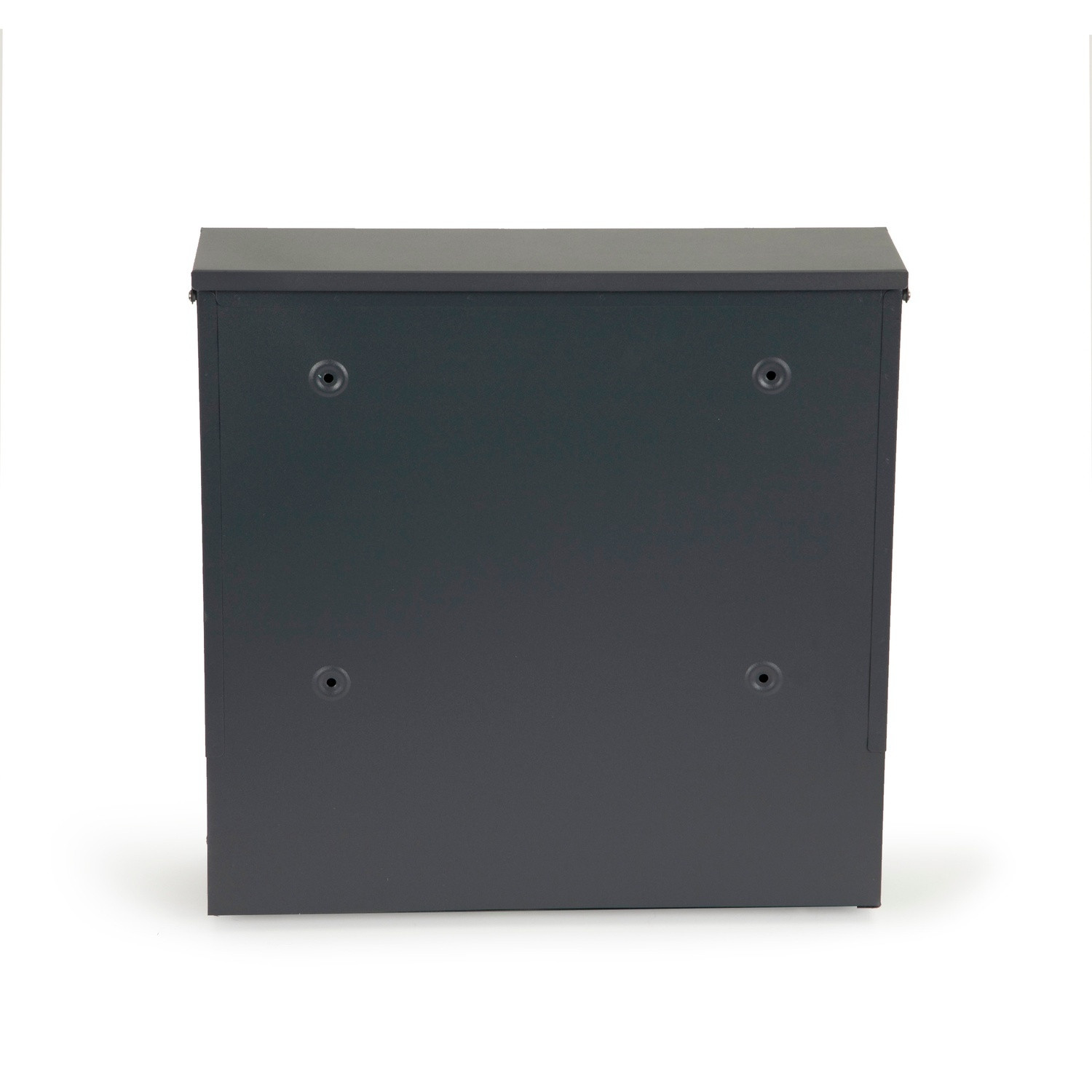 Galvanized Letterbox with Newspaper Compartment & Window