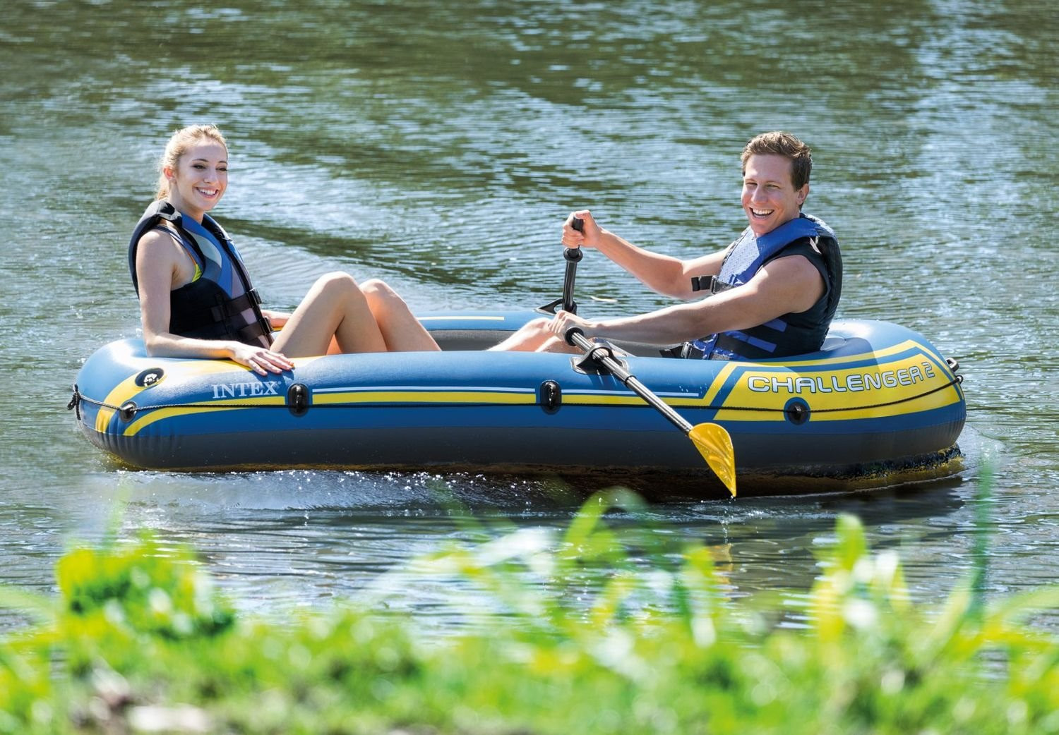 Foldable Kayak and Rowing Oars, 122 cm, Durable Plastic