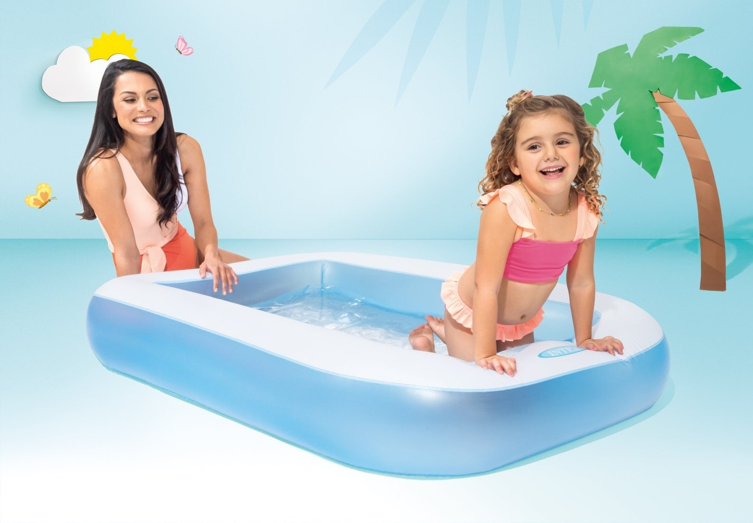 Inflatable Children's Pool - Durable PVC, 102L