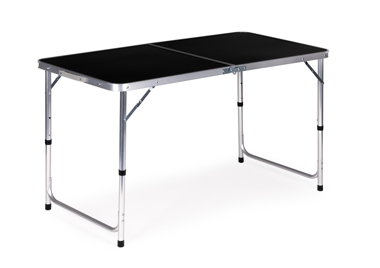Folding Camping Table with 4 Chairs, Adjustable Height
