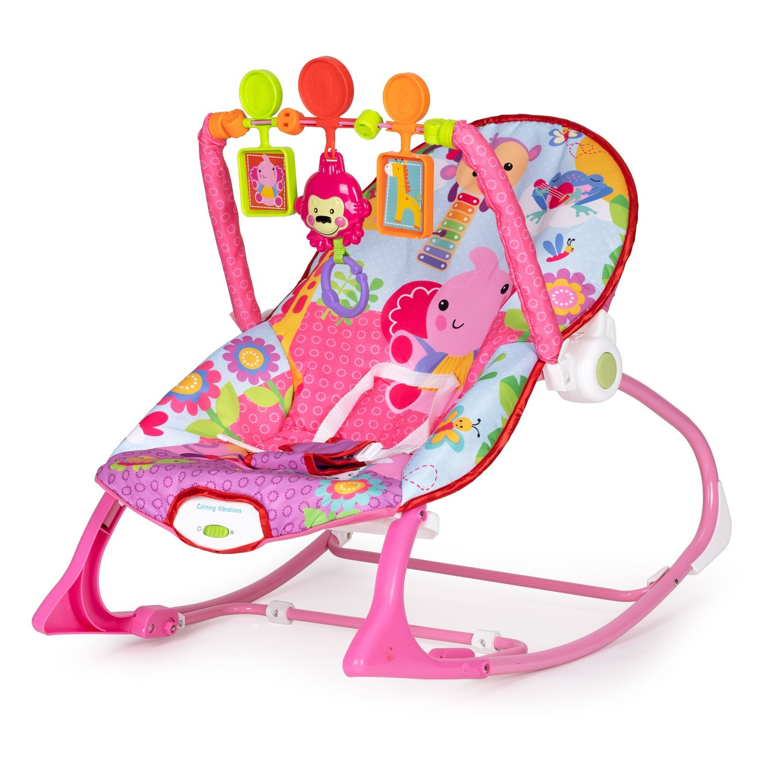 Rocker with Vibrations and Adjustable Backrest